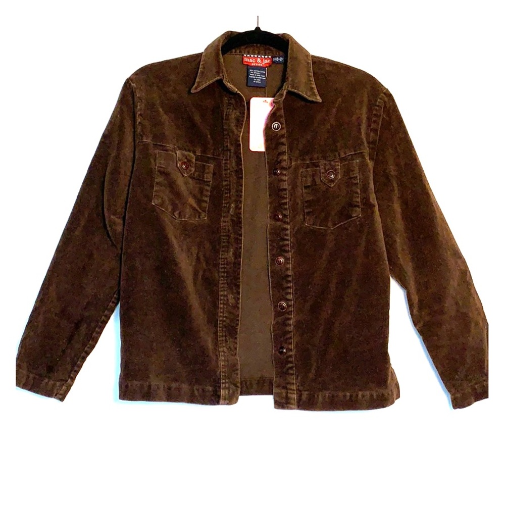 Mac & Jac brown vintage brown jacket Small Petite